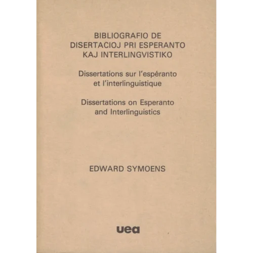 Bibliografio de disertacioj pri Esperanto kaj interlingvistiko