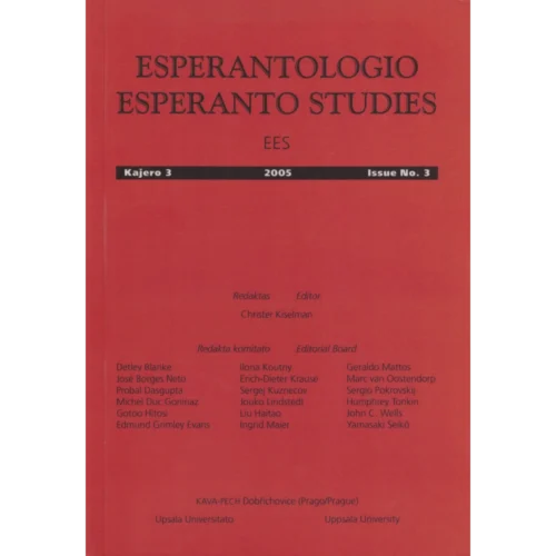 Esperantologio / Esperanto Studies - Kajero 3
