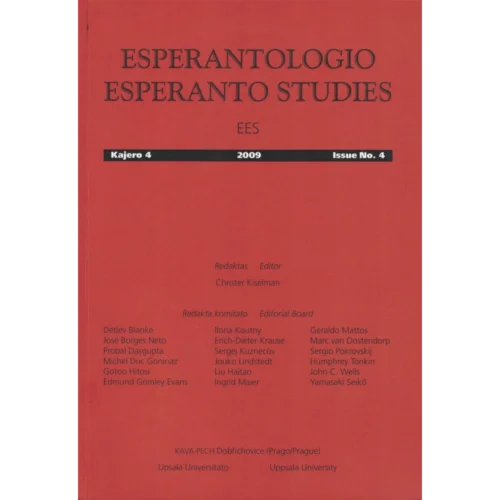Esperantologio / Esperanto Studies - Kajero 4