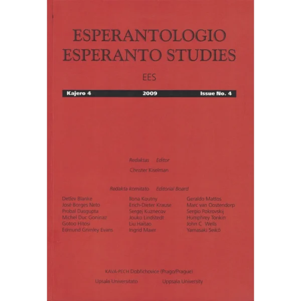 Esperantologio / Esperanto Studies - Kajero 4