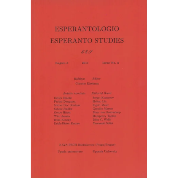 Esperantologio / Esperanto Studies - Kajero 5