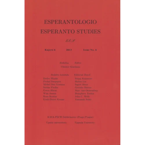 Esperantologio / Esperanto Studies - Kajero 6