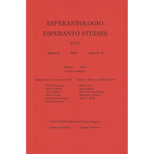 Esperantologio / Esperanto Studies - Kajero 8